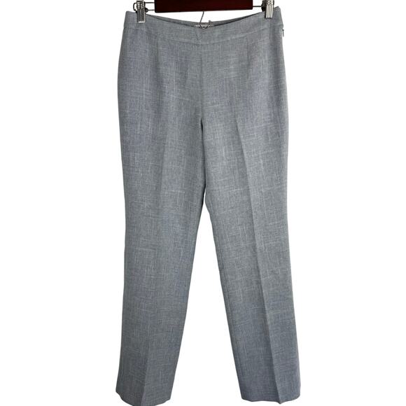 LE SUIT STRAIGHT LEG‎ LINED CAREER PANTS IN NAVY WHITE NWT WOMEN'S SIZE 2P - Picture 1 of 14
